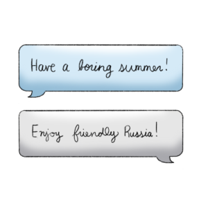 Autocollant Heated Rivalry version bleu ciel