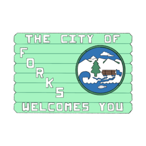 Autocollant Twilight version vert menthe