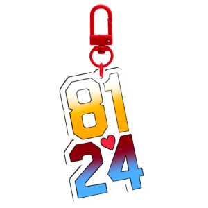 Porte-clés des numéros d'Ilya Rosanov et Shane Hollander HR version rouge feu